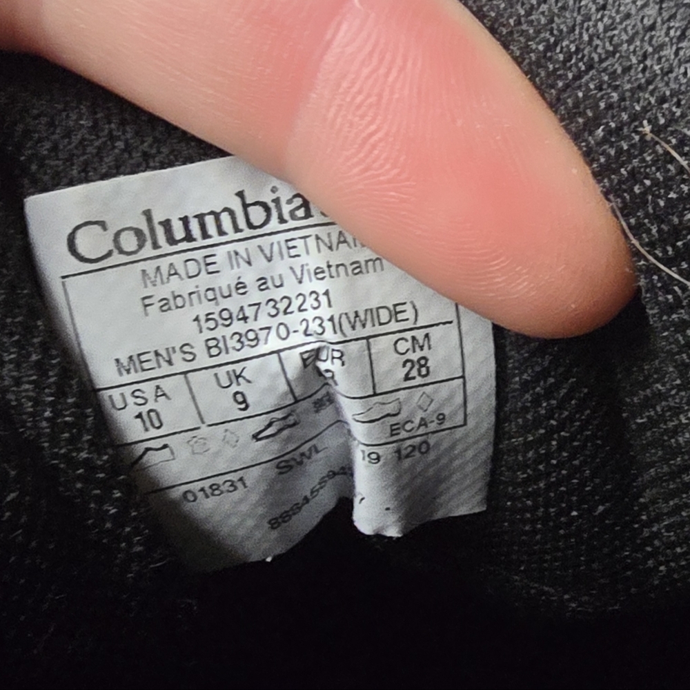 Columbia Mens Brown Hiking Boot Size 10 Wide - Picture 8 of 16